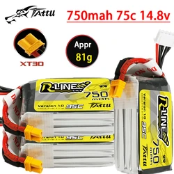 Batería LiPo 4S 750mAh 95C TATTU R-LINE para FPV Racing Quadcopter XT30
