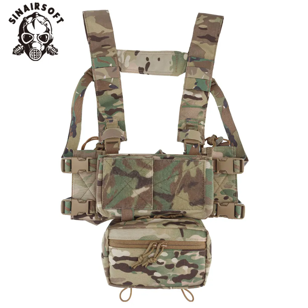 SINAIRSOFT MK4 Chest Rig táctico modular MOLLE en nylon escalable - imagen 2