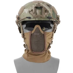 Máscara facial protectiva táctica malla acero para Airsoft y Paintball