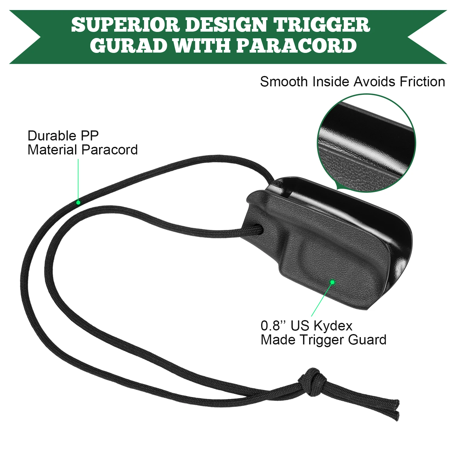 Protector gatillo Kydex M&P 9mm SD9 VE Ruger LC9