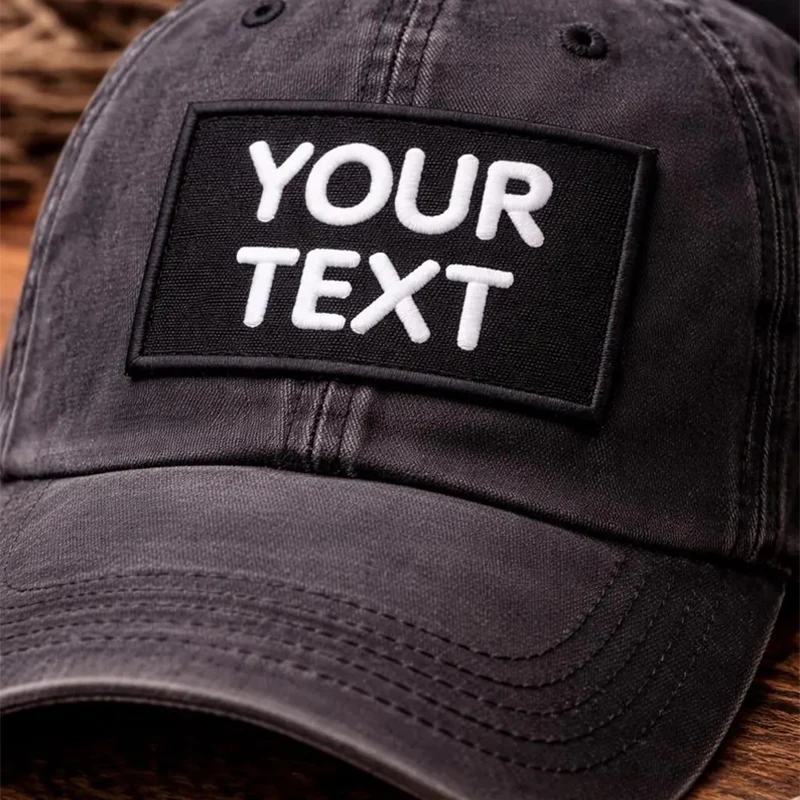 Parche bordado logotipo personalizado para gorras, chaquetas y mochilas - imagen 5