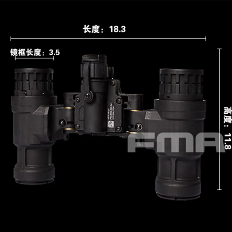 Casco táctico FMA AN-PVS31 réplica funcional con luz NVG - imagen 3