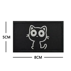 Parche táctico reflectante Teryx gato – Fijación velcro