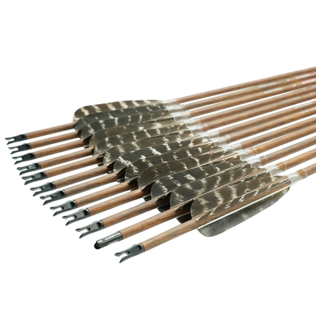 Linkboy Flechas de carbono con pluma pavo para caza en arco compuesto - imagen 4