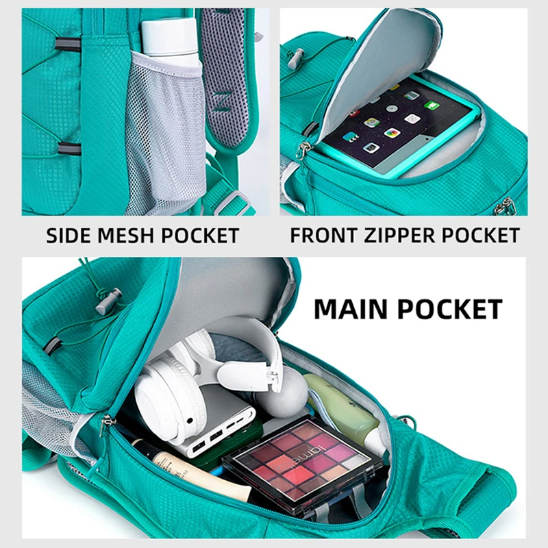 Mochila táctica ligera reflectante para trekking, senderismo y viaje - imagen 4