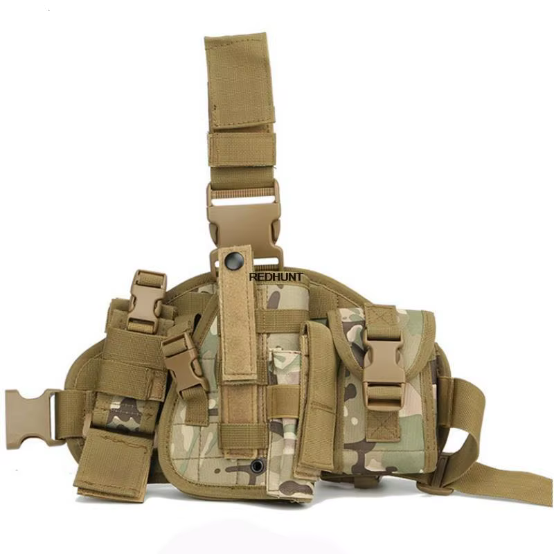 Bolsa de pierna MOLLE táctica resistente para caza y entrenamiento - imagen 4