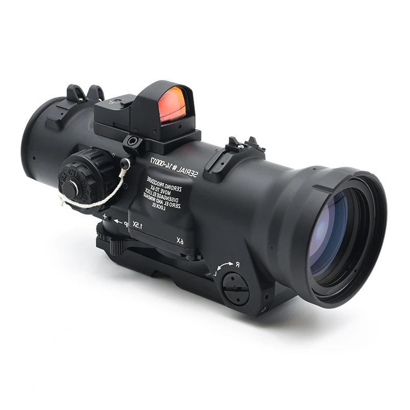 Mira Táctica DR 1.5-6x con Retículo Iluminado y Punto Rojo para Caza - imagen 4
