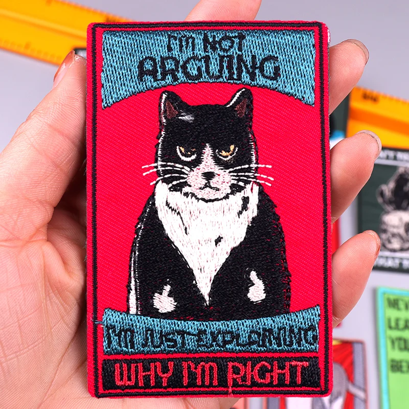 Parche gato animado – ejemplo colorido
