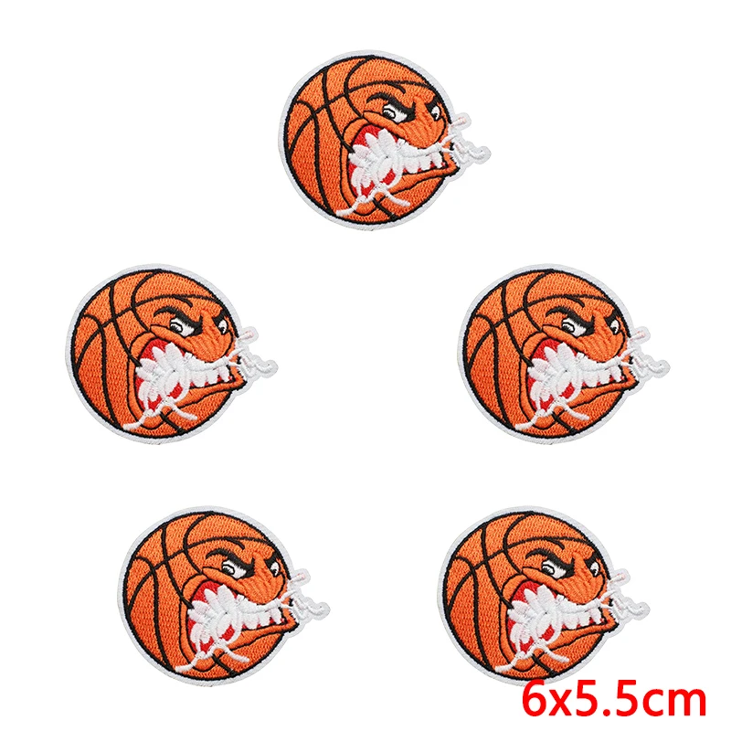 Parche bordado chenilla baloncesto para coser en camiseta - imagen 5