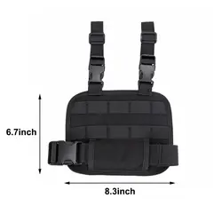 Sistema MOLLE para pierna con funda universal correas ajustables