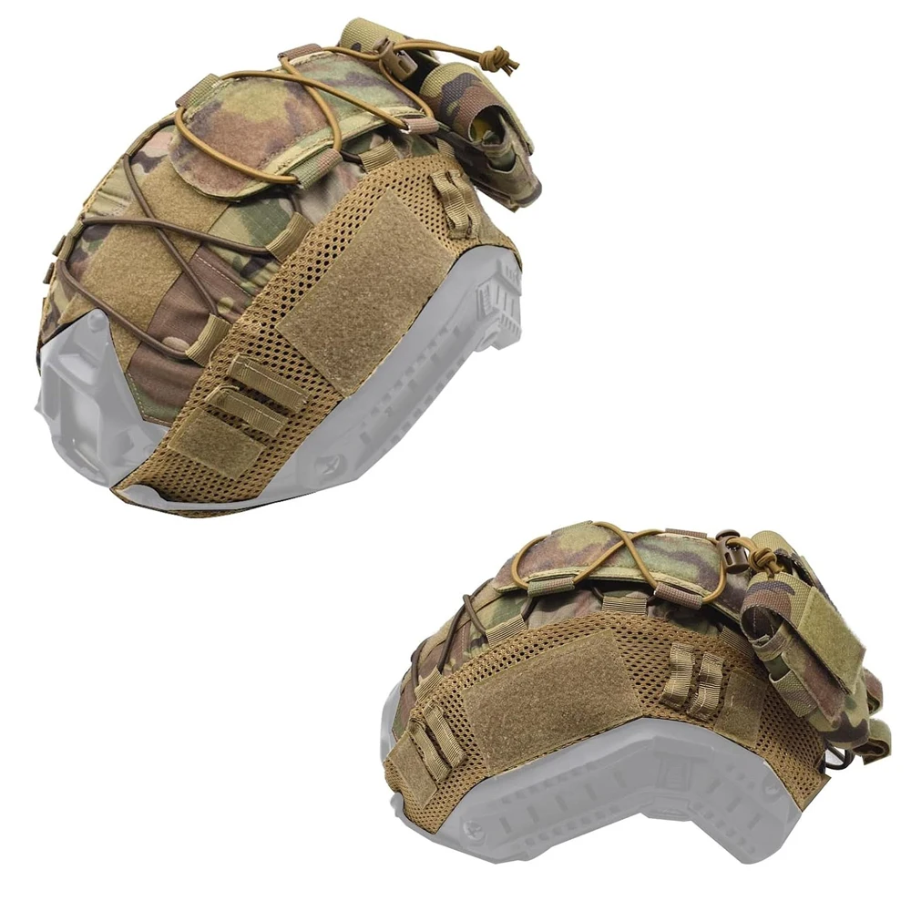 Funda rápida casco táctico con bolsa batería y contrapeso - imagen 2