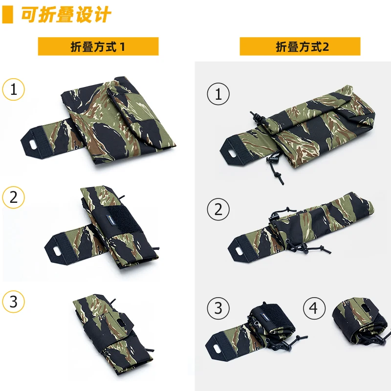 Bolsa reciclaje cartuchos MOLLE táctica plegable camuflaje - imagen 3