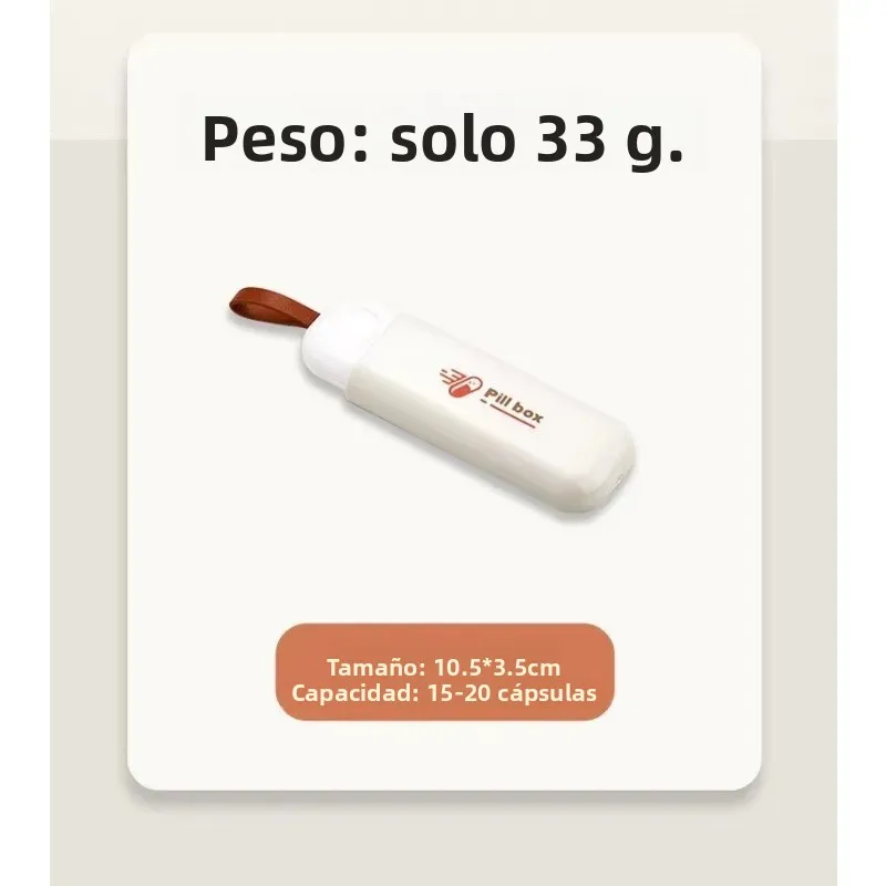 Pastillero portátil pequeño para pastillas de un día - imagen 4