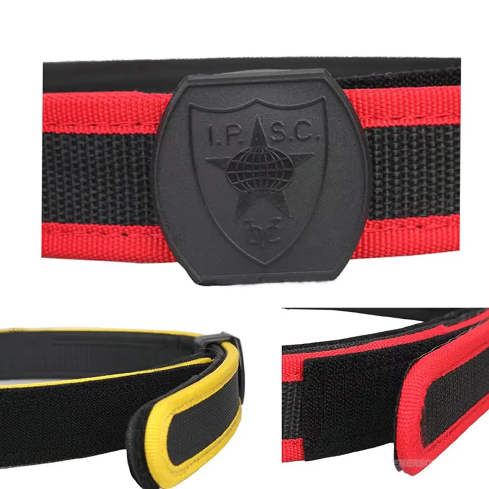 Cinturón táctico IPSC en nylon ajustable para accesorios de caza