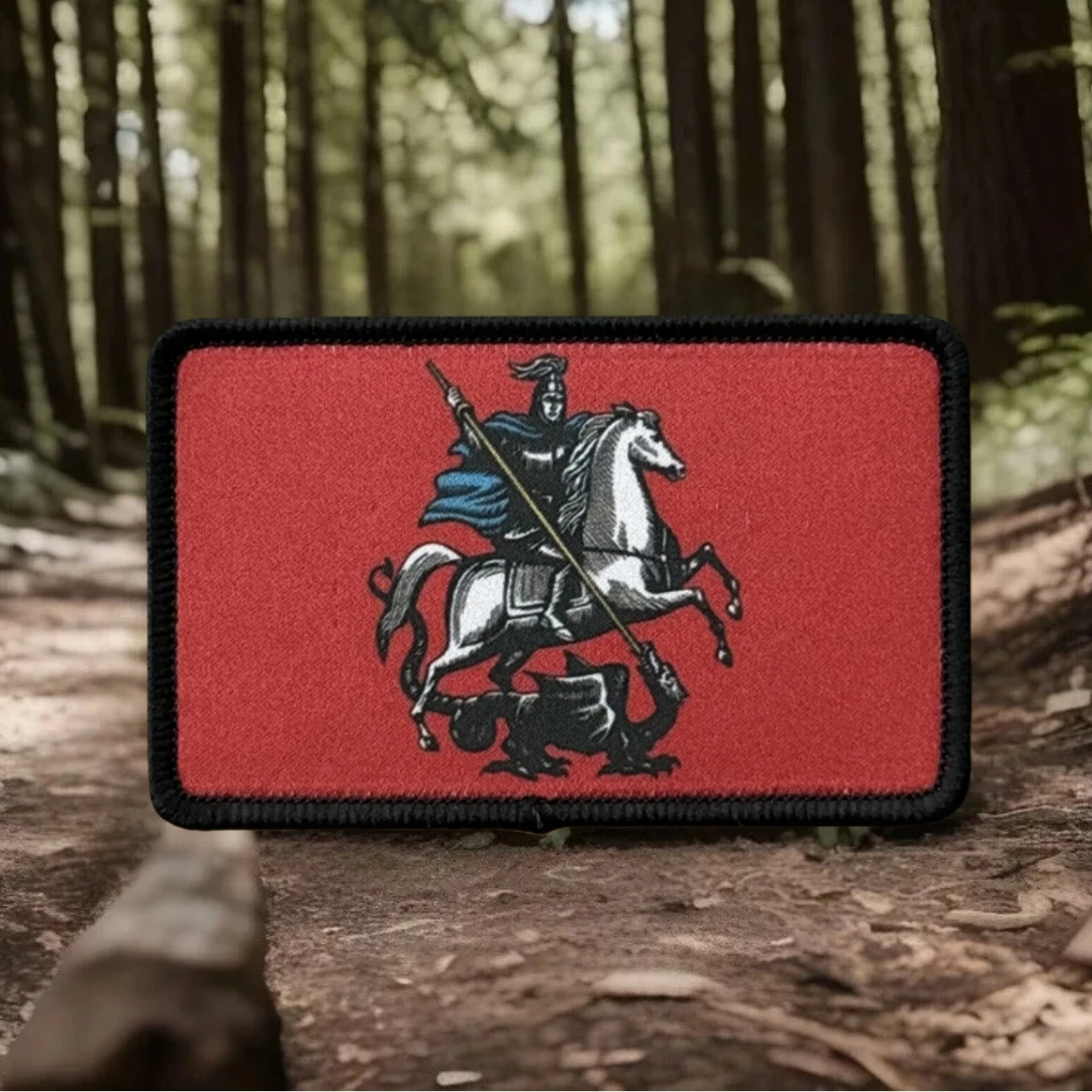Parche táctico gancho y bucle bandera de Moscú para mochila - imagen 4