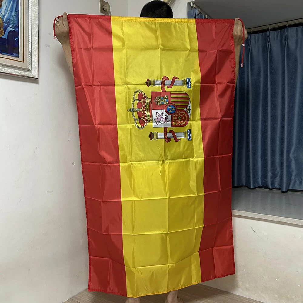 Bandera de España tipo chal de poliéster para hombro y fútbol