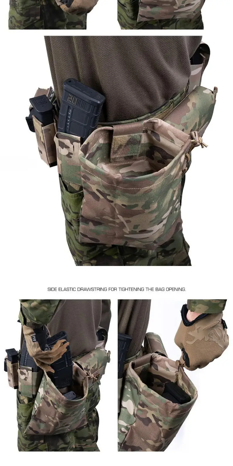 Bolsa de reciclaje de cargadores Poseidon Defense WRC detalle de cierre