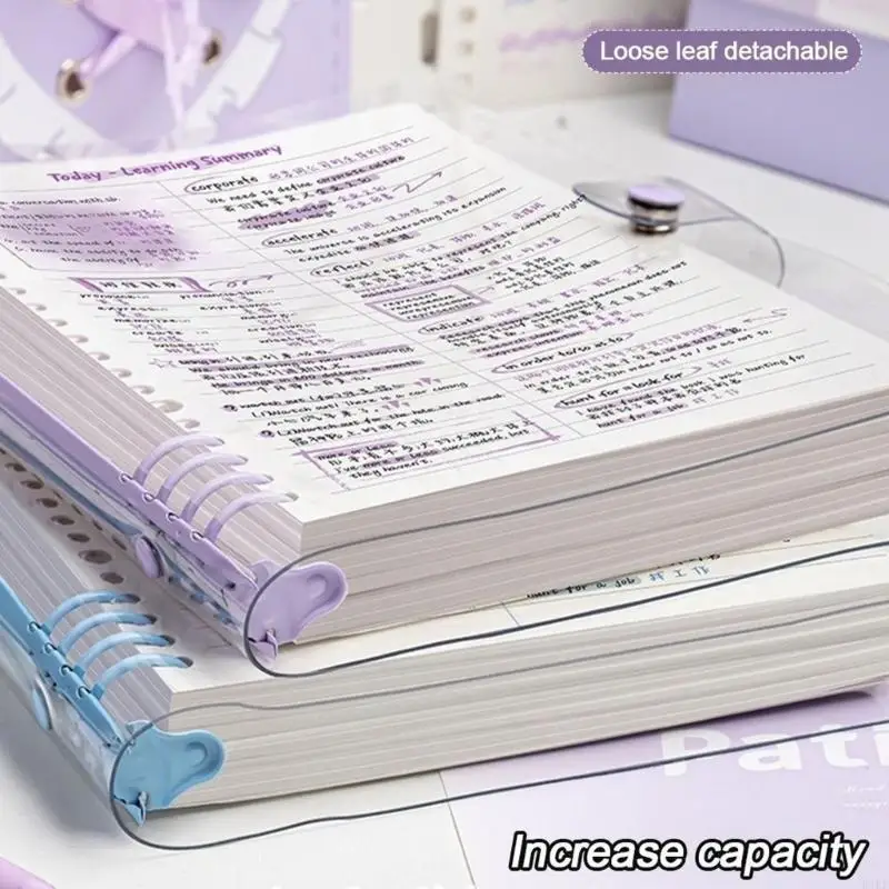 Cuaderno de anillas rellenable con cubierta transparente - imagen 4