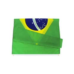 Bandera Brasil de poliéster impresión digital para colgar