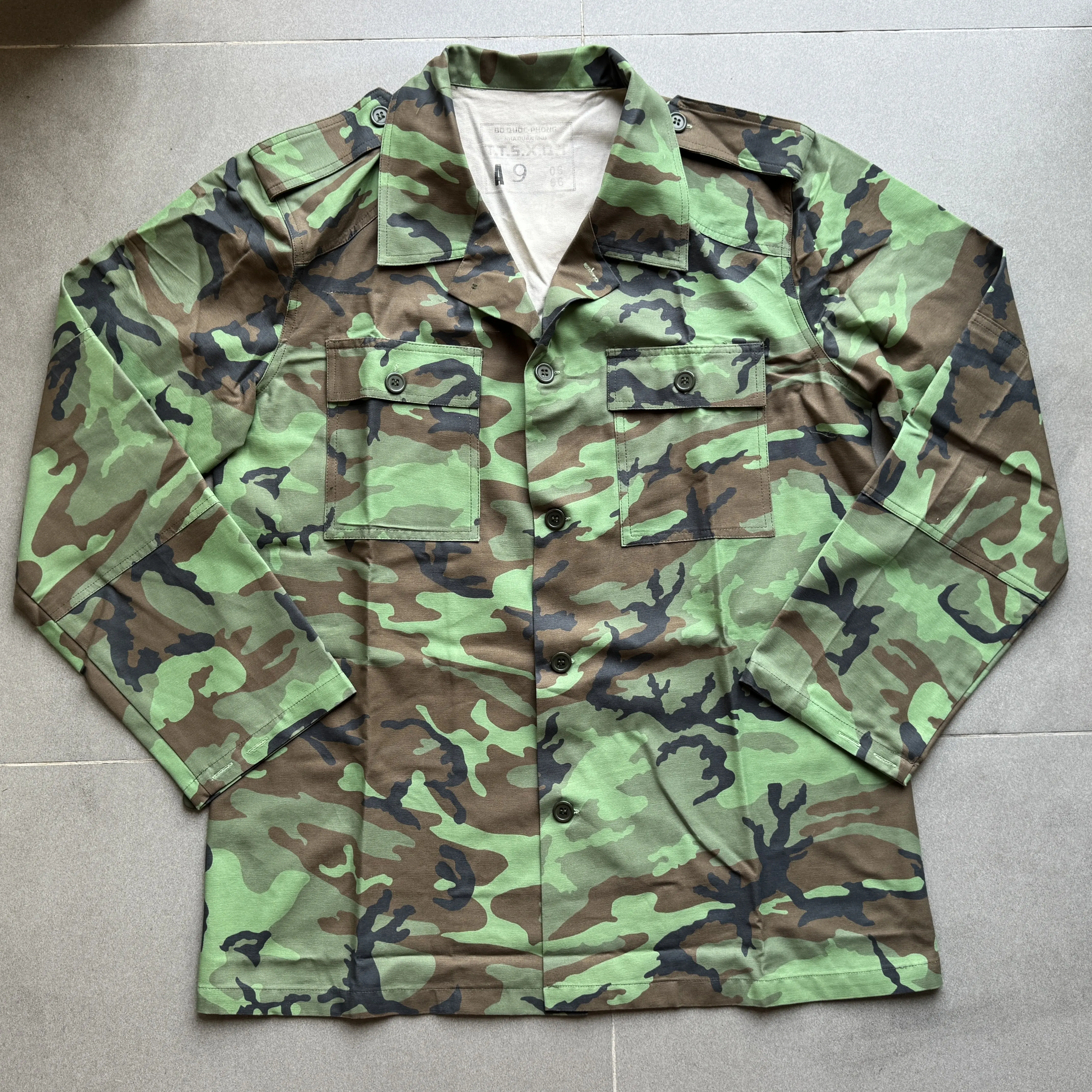 Camisa camuflaje ERDL M59 tropical – Ejército Vietnam del Sur - imagen 3