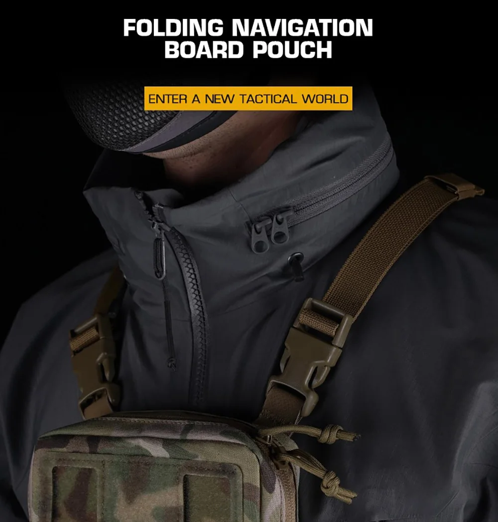 Bolsa plegable para tablero de navegación en uso