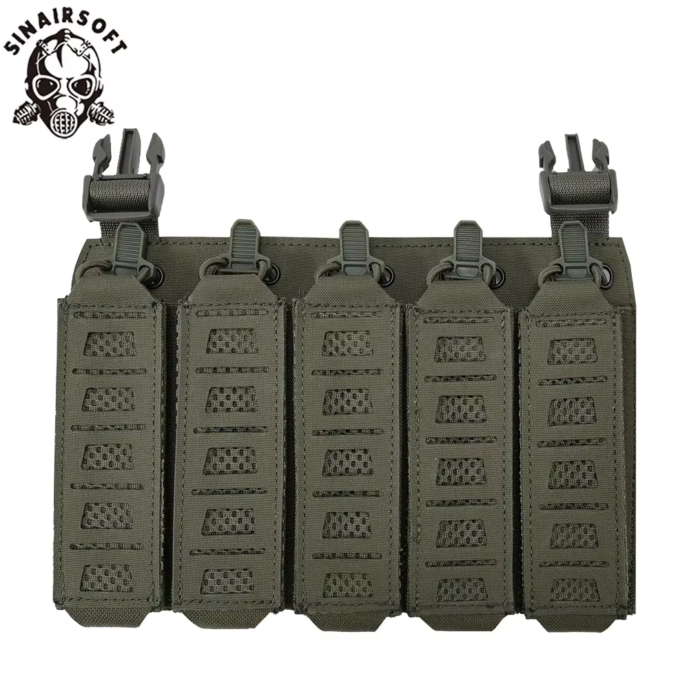 SINAIRSOFT Bolsa Táctica MP5 MP7 con MOLLE y Correas Elásticas - imagen 2