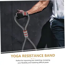 Banda de resistencia elástica para fitness y flexibilidad portátil