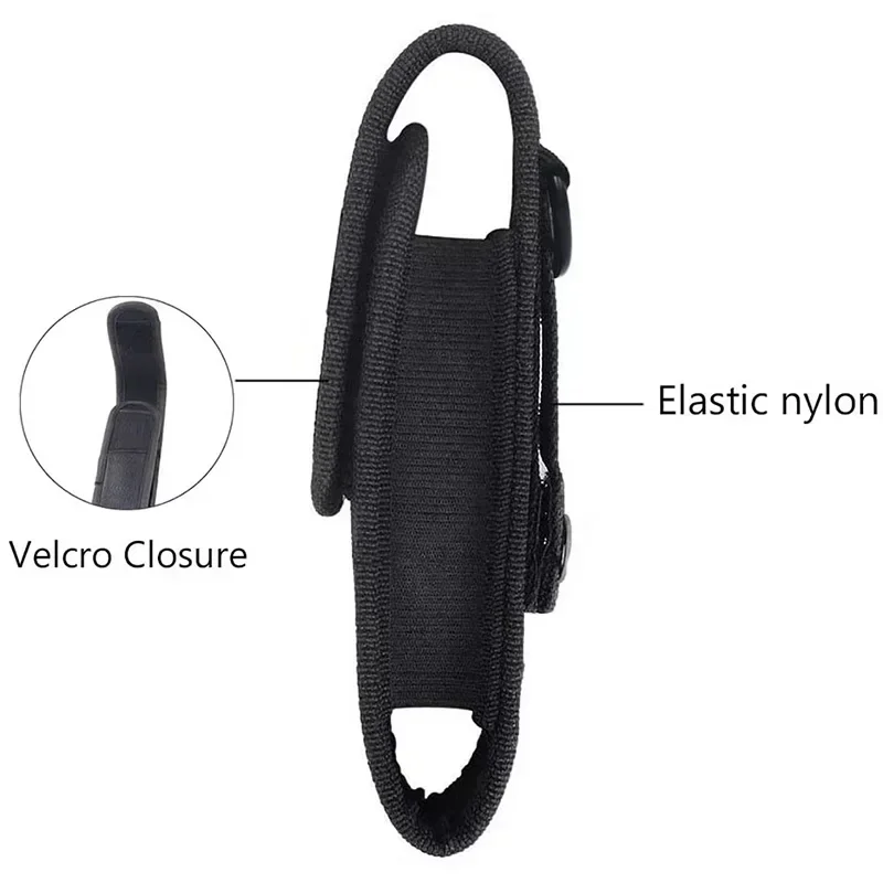 Funda táctica MOLLE para linterna LED, estuche portátil - imagen 3