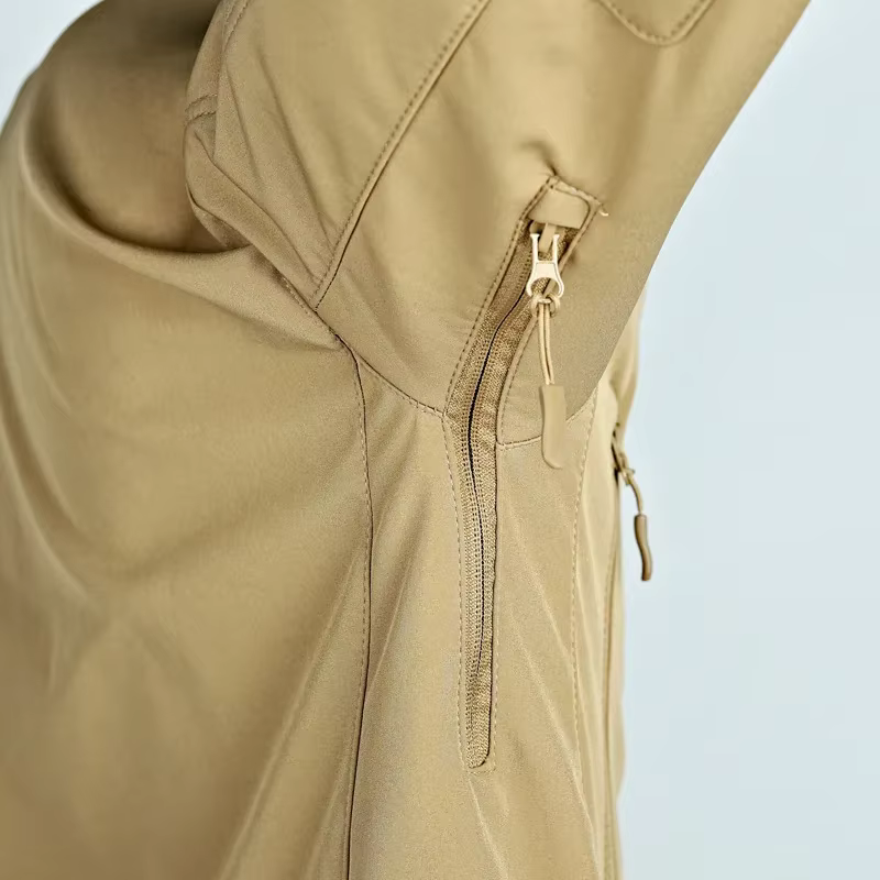 Chaqueta softshell táctica polar hombre – Camuflaje impermeable - imagen 4