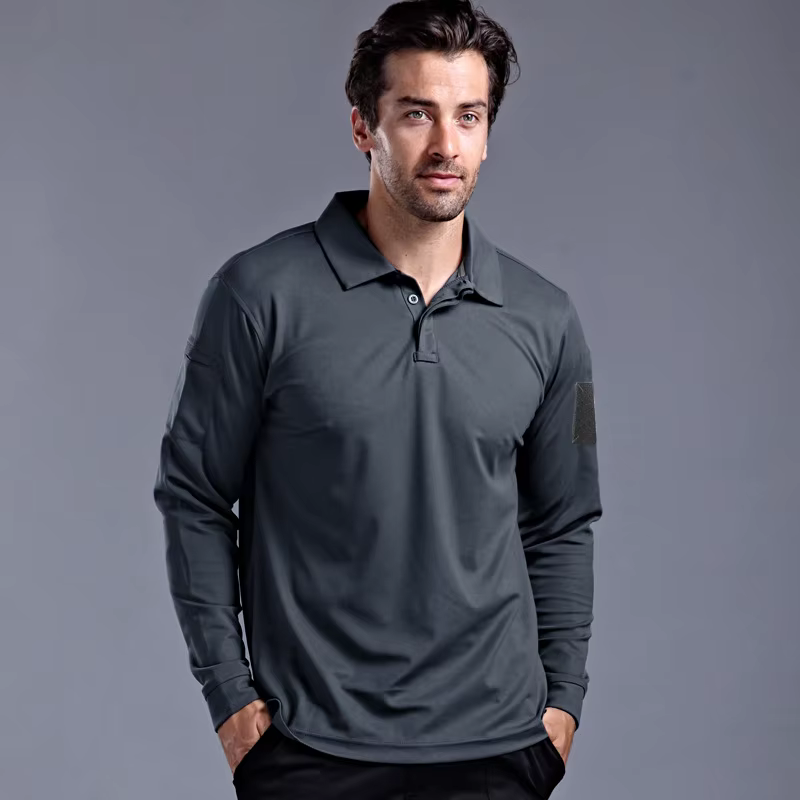 Camiseta manga larga hombre transpirable secado rápido running