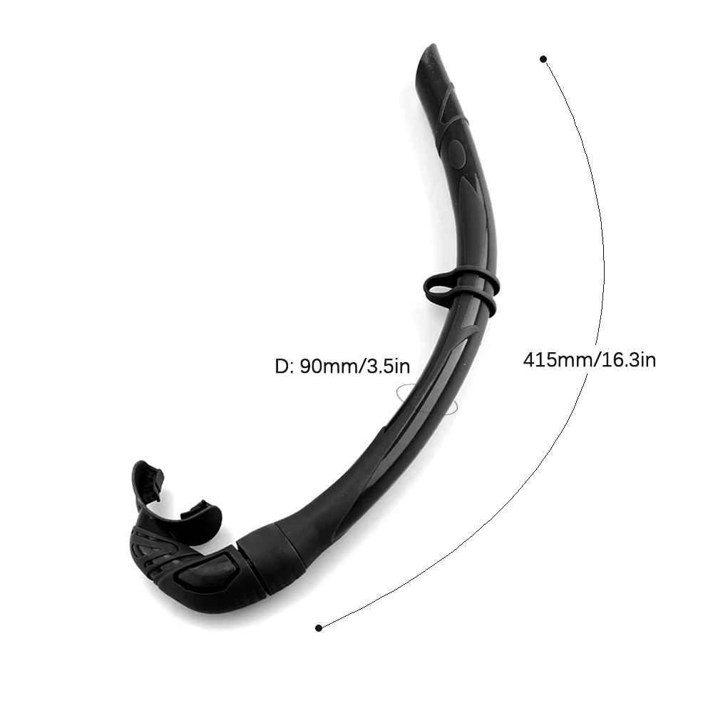 Snorkel plegable de silicona con estuche compacto, respiración cómoda - imagen 2