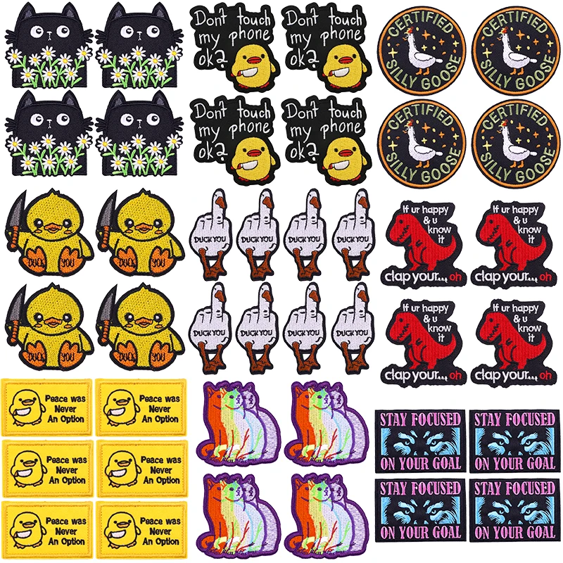 Parches termoadhesivos de animales adorables para decorar ropa y gorras