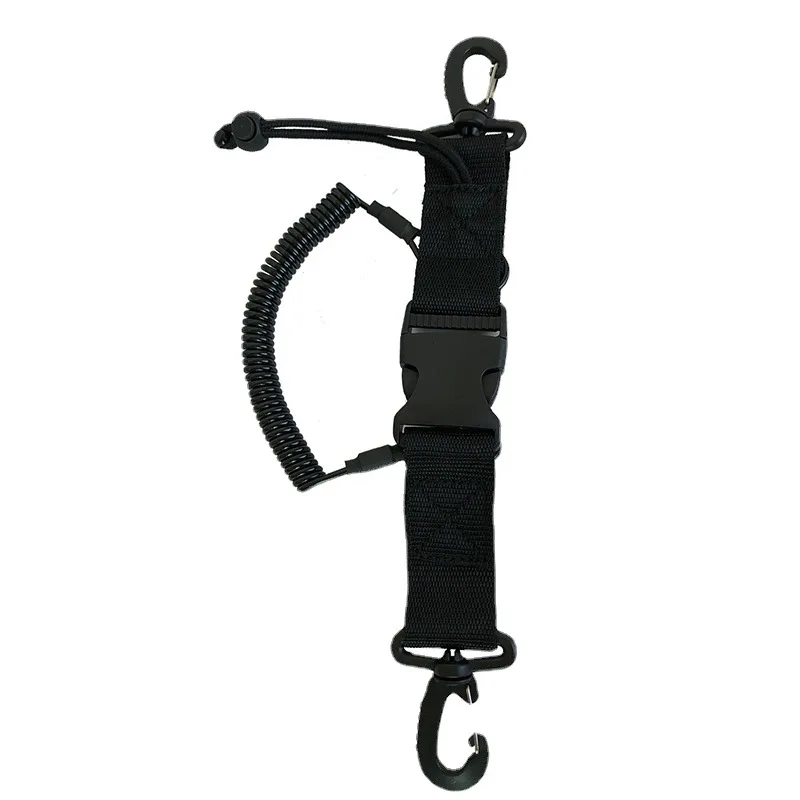 Cuerda de buceo en espiral antipérdida con clips y hebilla rápida - imagen 5