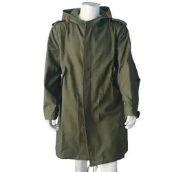 M51 WW2 chaqueta soldado EE. UU. cola de pez cortavientos verde hombre