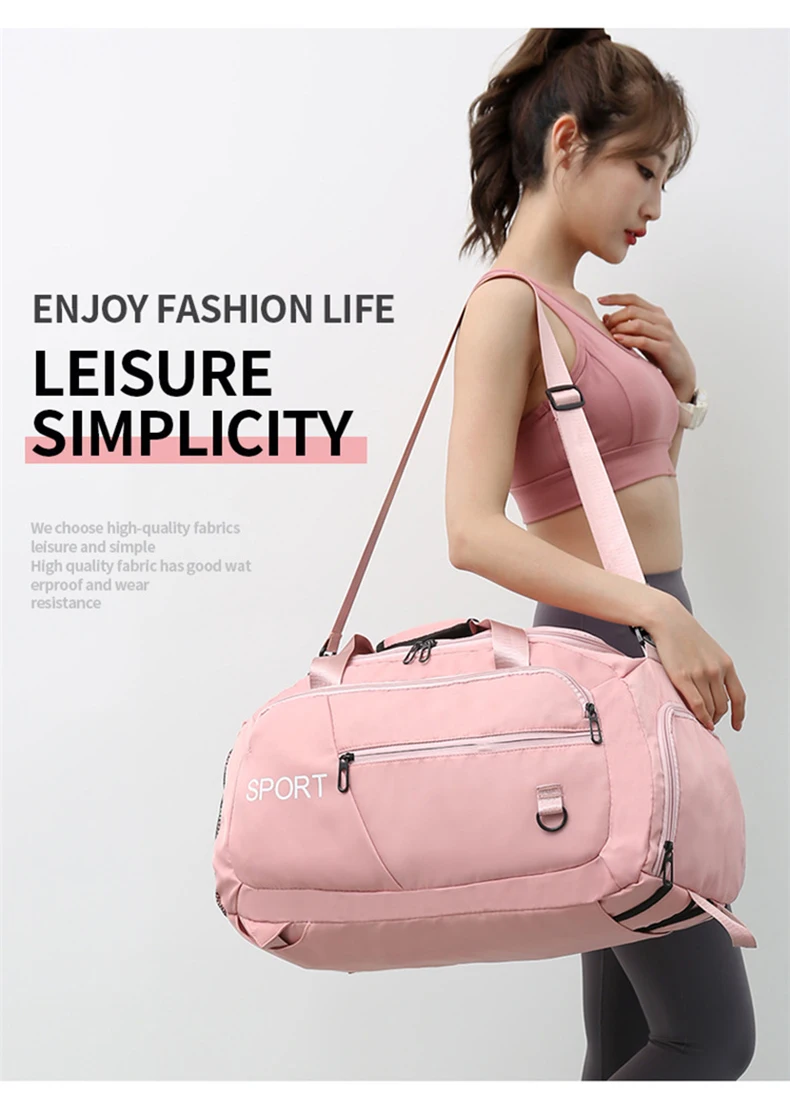 Bolsa de gimnasio Scione - rosa
