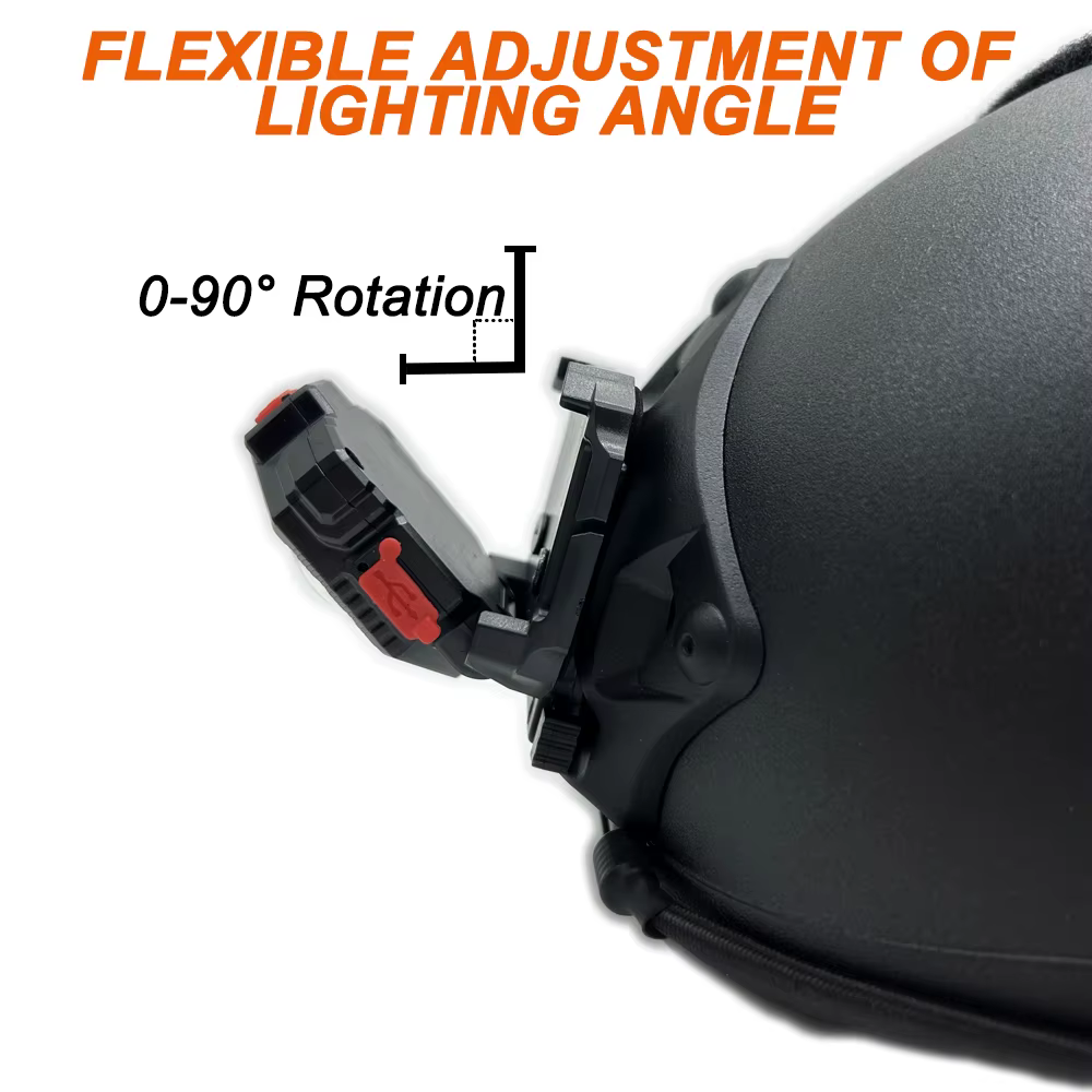 Linterna táctica LED con montura NVG para casco multiusos - imagen 3