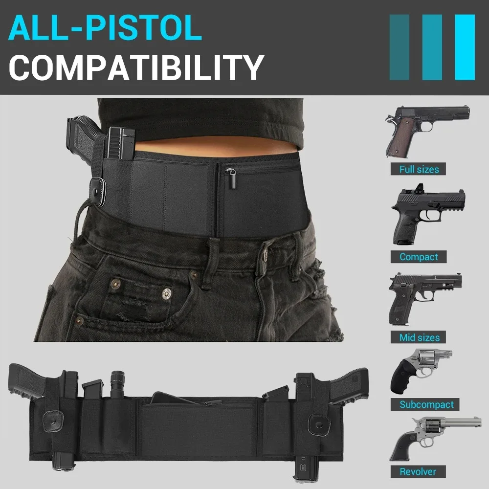 Funda pistola cintura ambidestra unisex para portación oculta - imagen 5