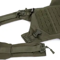Chaleco táctico MOLLE ligero con corte láser desmontable rápido