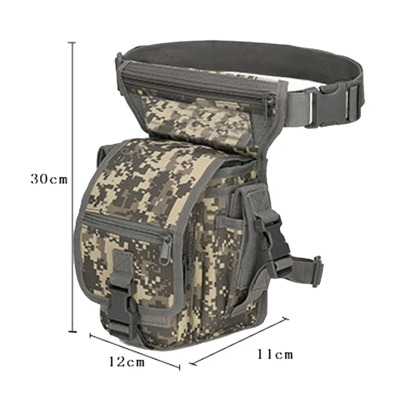 Detalle de la bolsa táctica para viaje y ciclismo