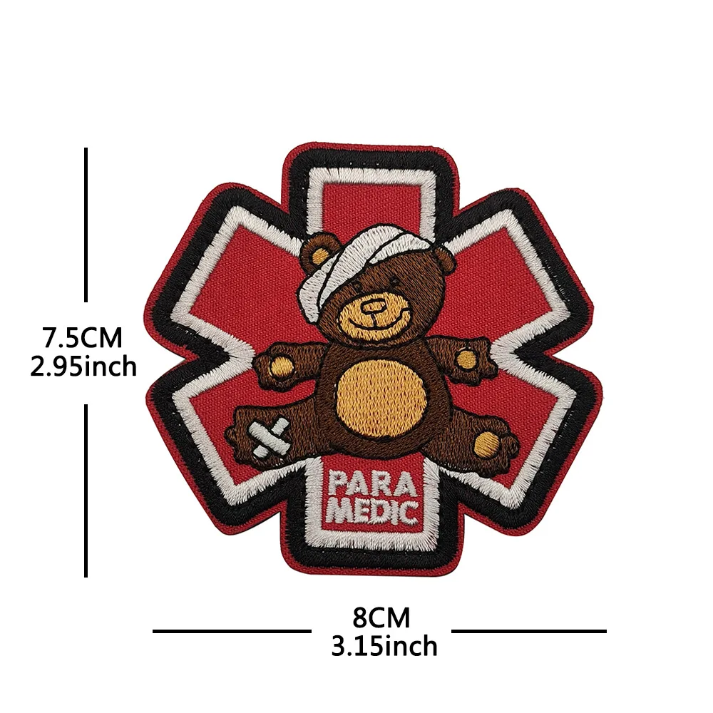 Para Medic Fitness parche táctico de velcro para casco - imagen 3
