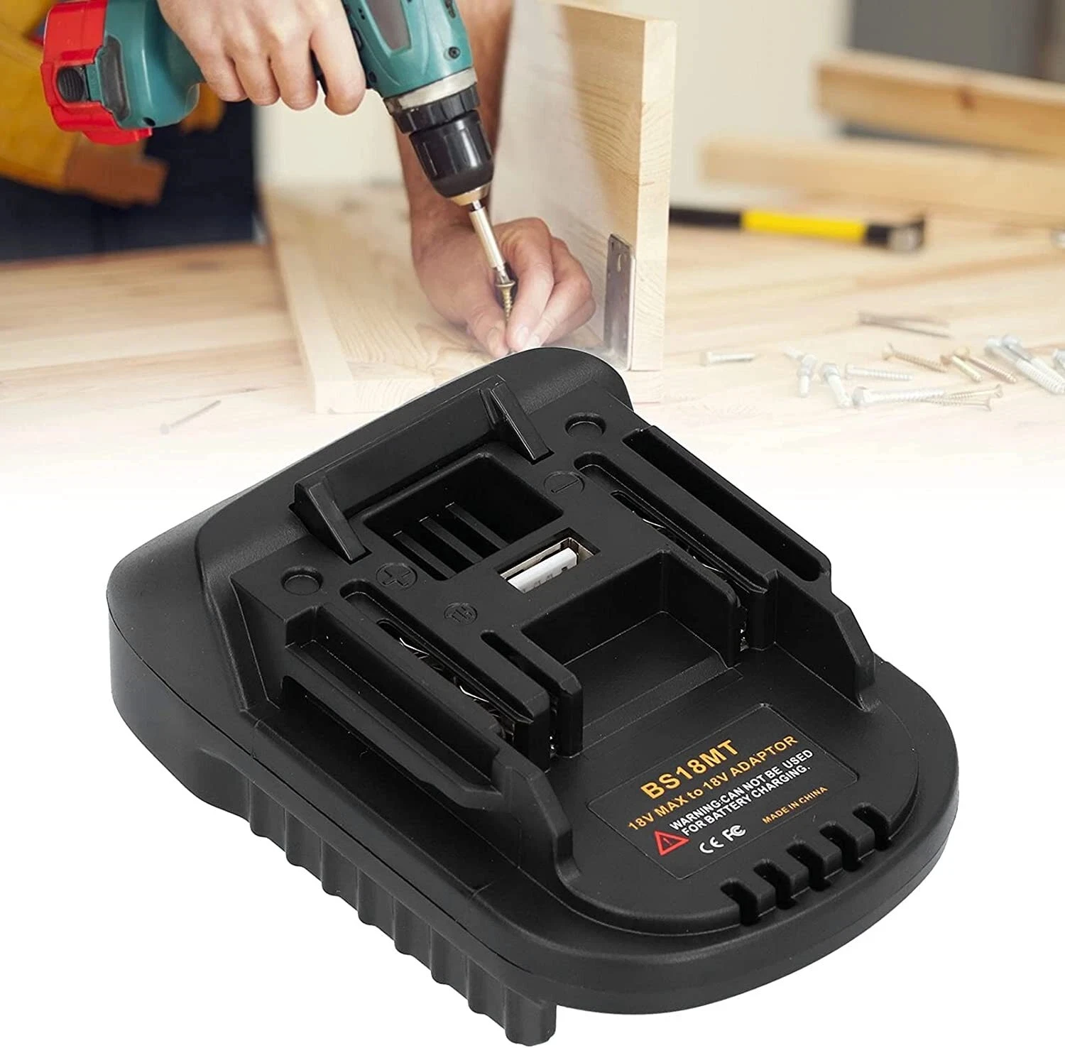 Adaptador batería Bosch BL1860 a Makita 18V compatible