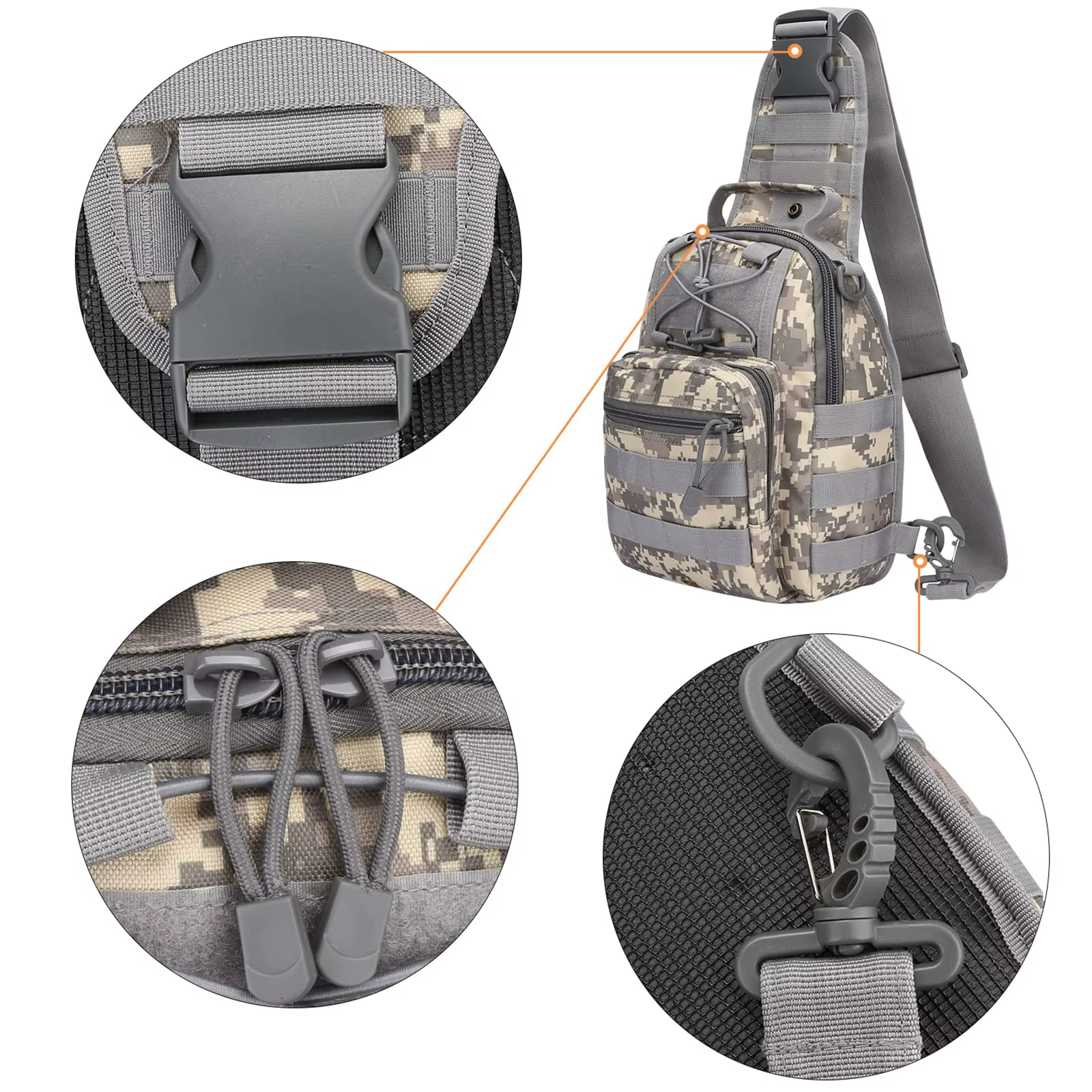 Mochila táctica para hombre, ideal senderismo, viaje y outdoor - imagen 2