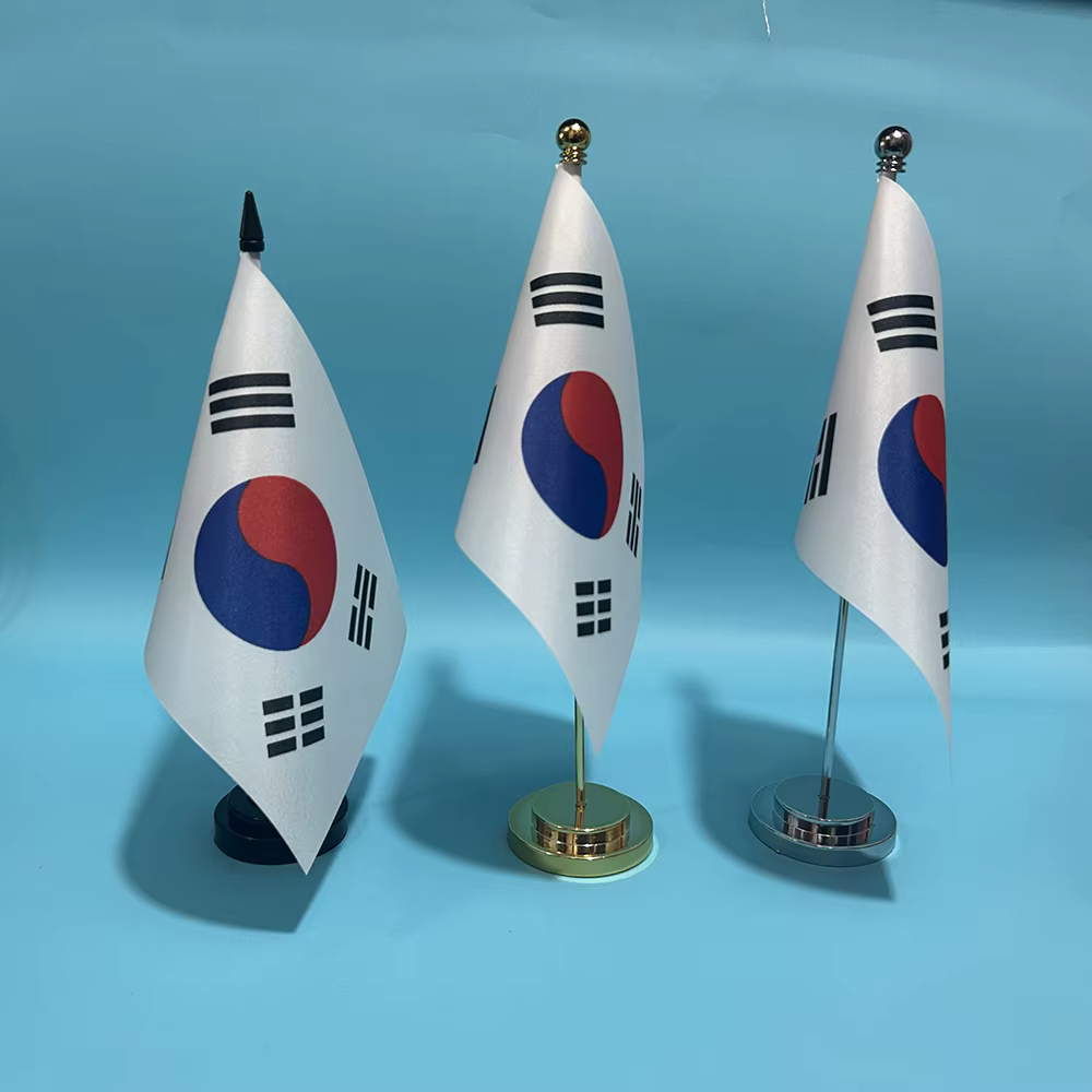 SKY Bandera nacional Corea del Sur escritorio poliéster resistente - imagen 2