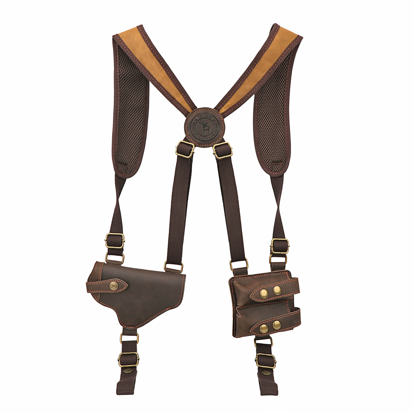 Tourbon Funda táctica hombro pistolera con doble cargador - imagen 2