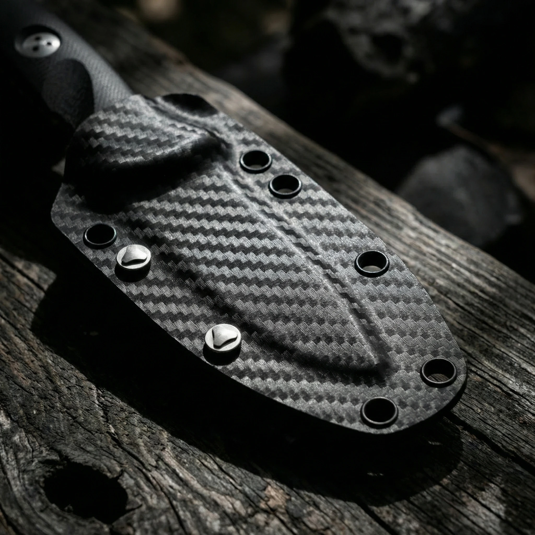 Cuchillo de hoja fija para exterior con funda resistente camping - imagen 5