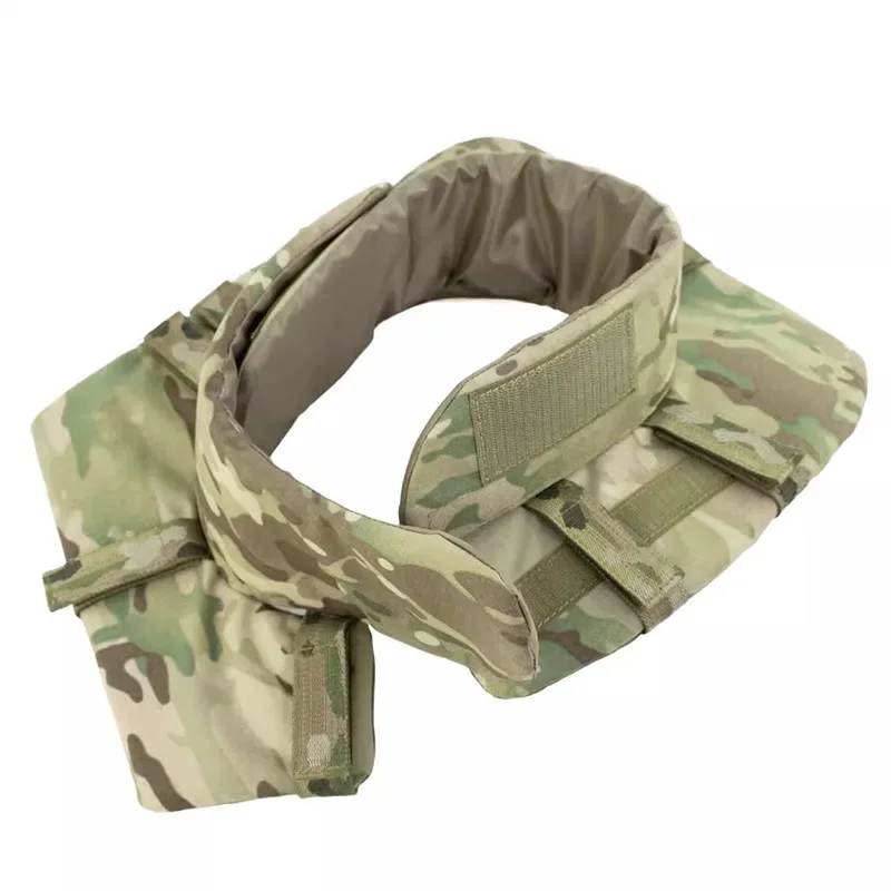 Protector de cuello táctico ajustable para caza y tiro