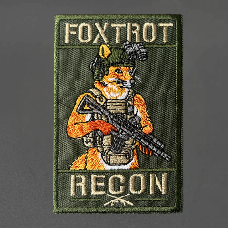 Parche táctico Foxtrot Recon gancho y bucle bordado moral - imagen 5