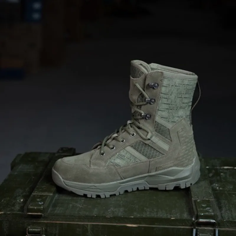 Botas militares antideslizantes estilo desierto hombre talla grande - imagen 5