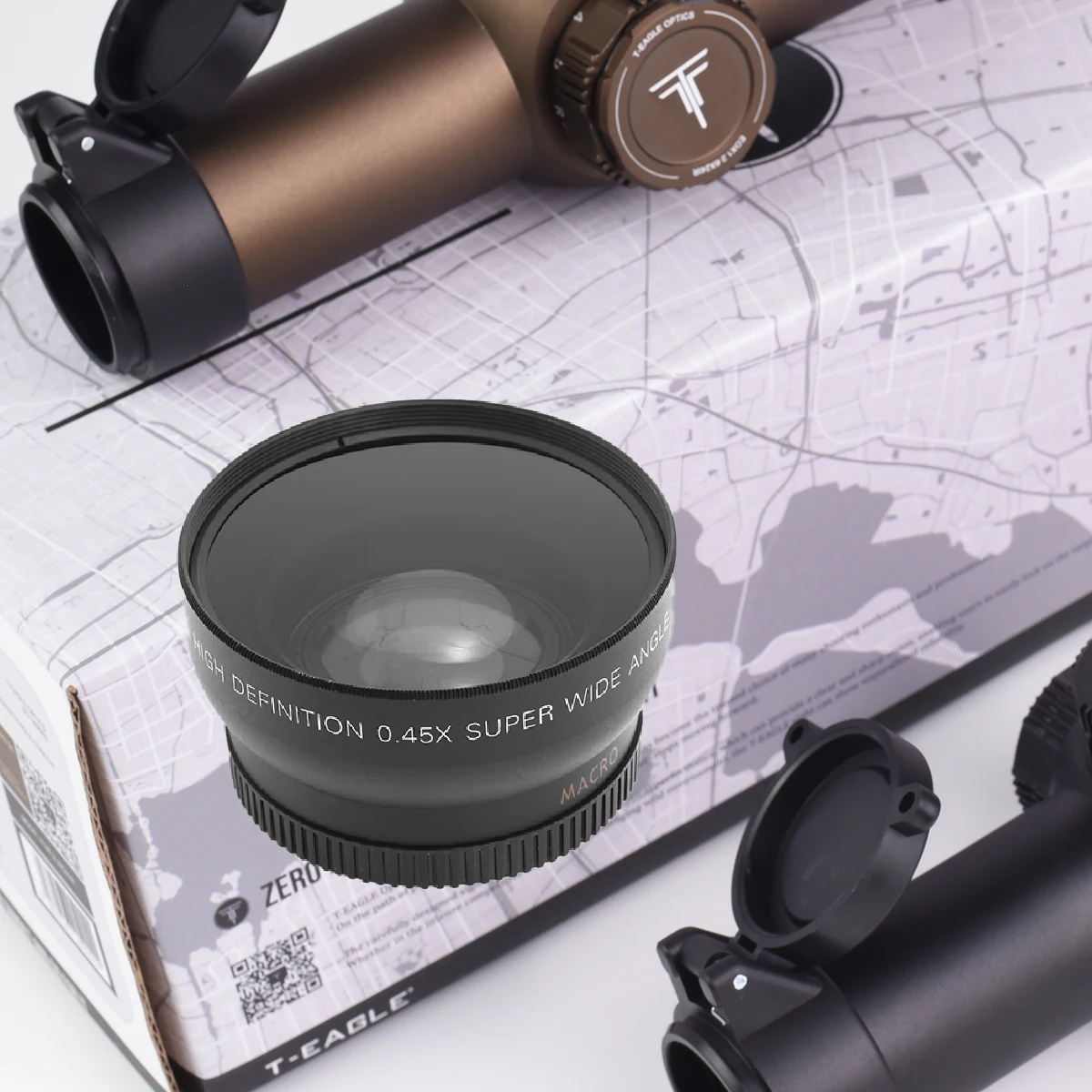 Kit lentes Macro Gran Angular Ojo de Pez compatible IR