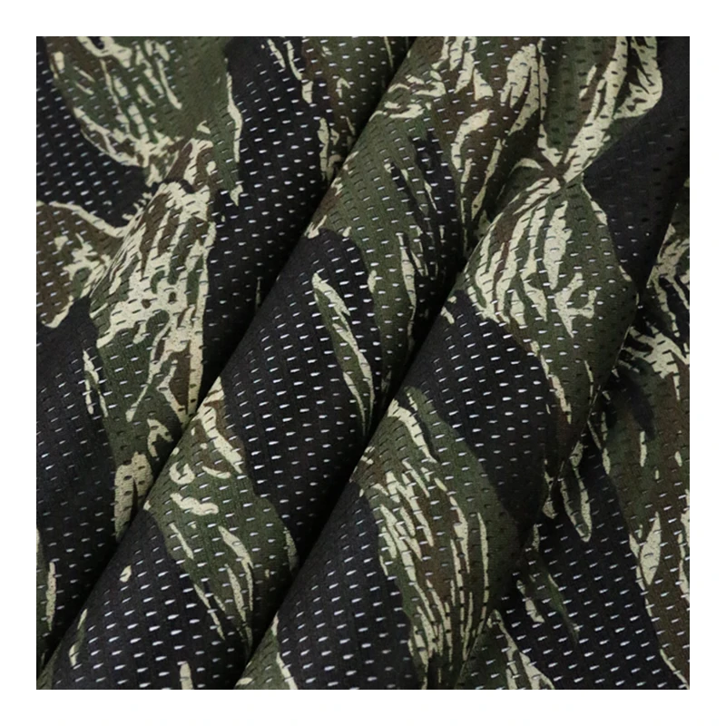 Bandana táctica camuflaje Miami Tiger Strip malla ojo de pájaro - imagen 3